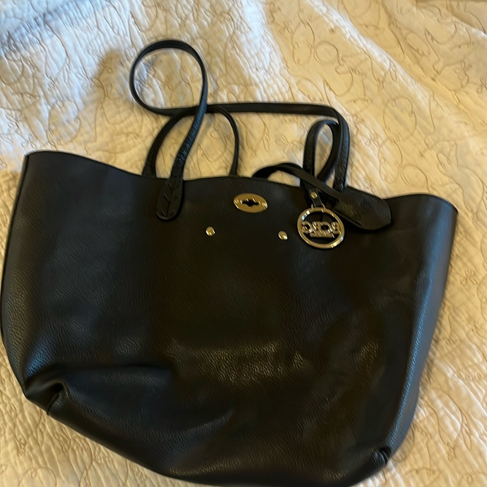 BCBG Paris leather tote bag - Black